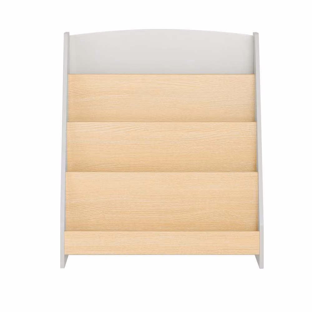 SoBuy Kids Ladder Bookcase in White and Light Oak – 2