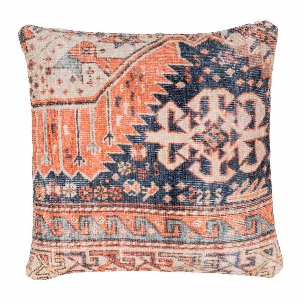 Kukoon Beige Terracotta Persian Style Washable Cotton Square Cushion, W/D/H: 50 x 50 x 50 cm – 2