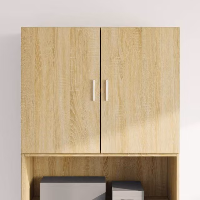 Berkfield Home Sonoma Oak Wall Cabinet, Brown, W: 80 cm, D: 42.5 cm, H: 64 cm
