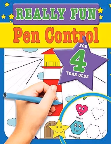 Bell & MacKenzie Publishing Really Fun Pen Control For 4 Year Olds Multicolour Educational Activity Book
