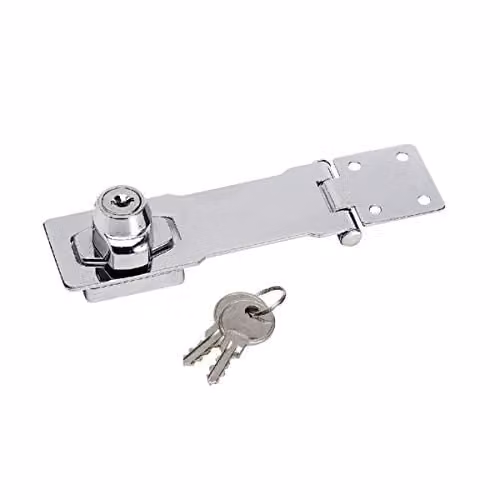 Master Lock Silver Steel Door Hasp, W: 11.8 cm, D: 4.1 cm
