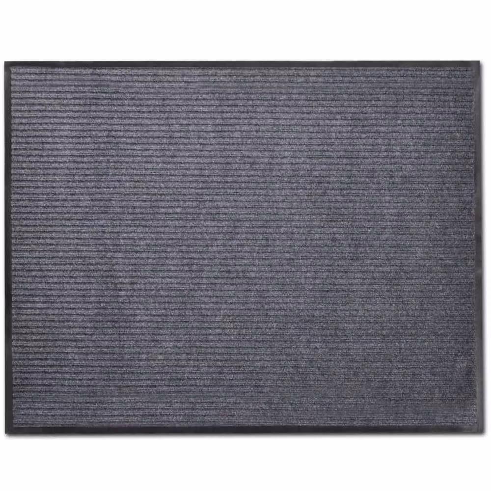 Berkfield Home Non-Slip PVC Door Mats, 4 Pack, Grey, W: 90 cm, D: 60 cm – 3