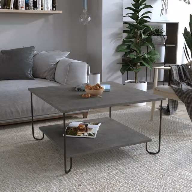 Decortie Marbo Modern Multipurpose Coffee Table in Grey