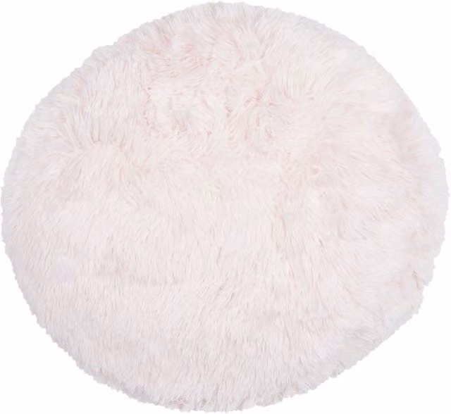 My Home Round Plush Bear Cushion in Pink