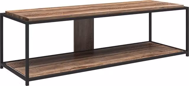 Novogratz Modern Glossy Oak TV Stand