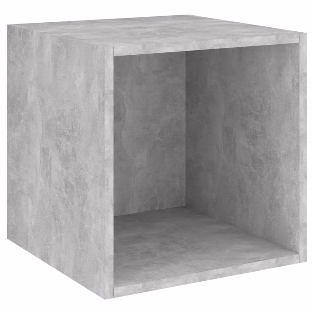Berkfield Home Wall Mounted Cabinet in Concrete Grey, W/D/H: 37 x 37 x 37 cm – 3