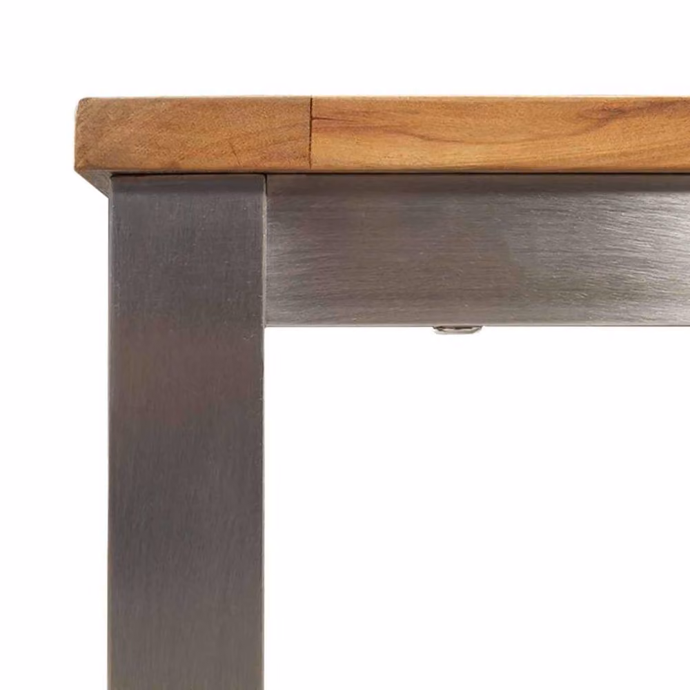 Berkfield Home Extendable Outdoor Dining Table in Brown Acacia Wood, W/D/H: 180 x 90 x 75 cm – 4
