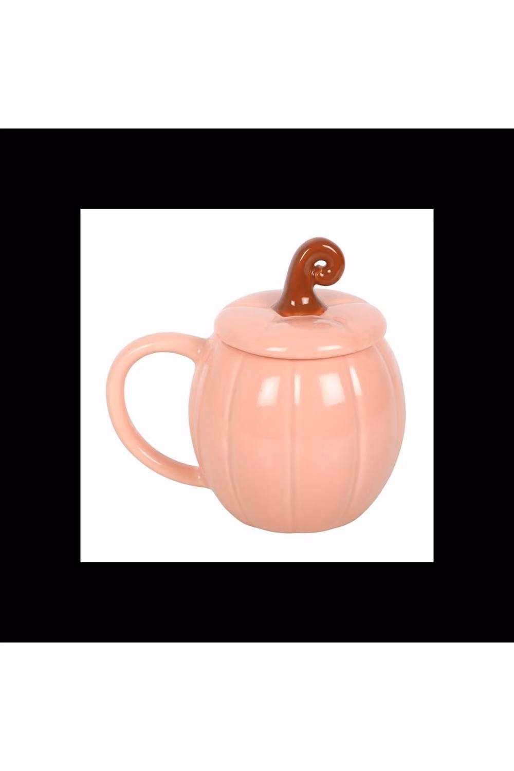 KDMD Pink Curly Pumpkin Lidded Mug in Dusty Pink – 2