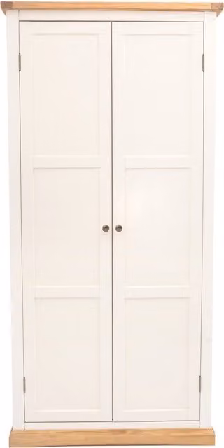 Cabinet Bits Trevi 2 Door Wardrobe in White with Pine and MDF Wood