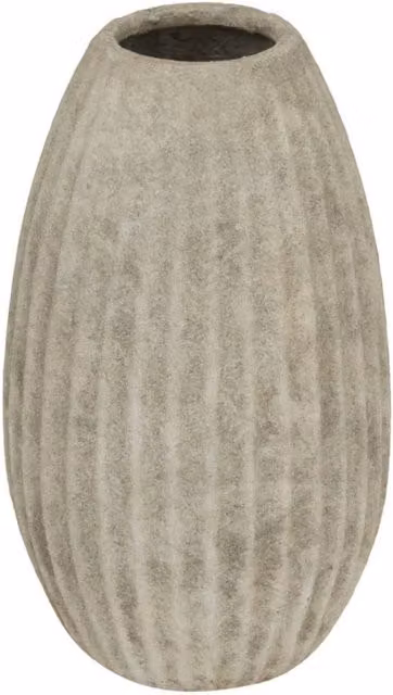 KDMD Catania Large Olpe Vase in Stone and Silver