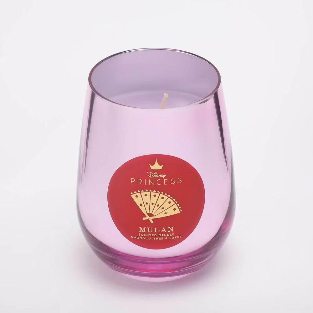 Disney Mulan Inspired Floral Magnolia Tree and Lotus Scented Candle in Pink and Purple – 2