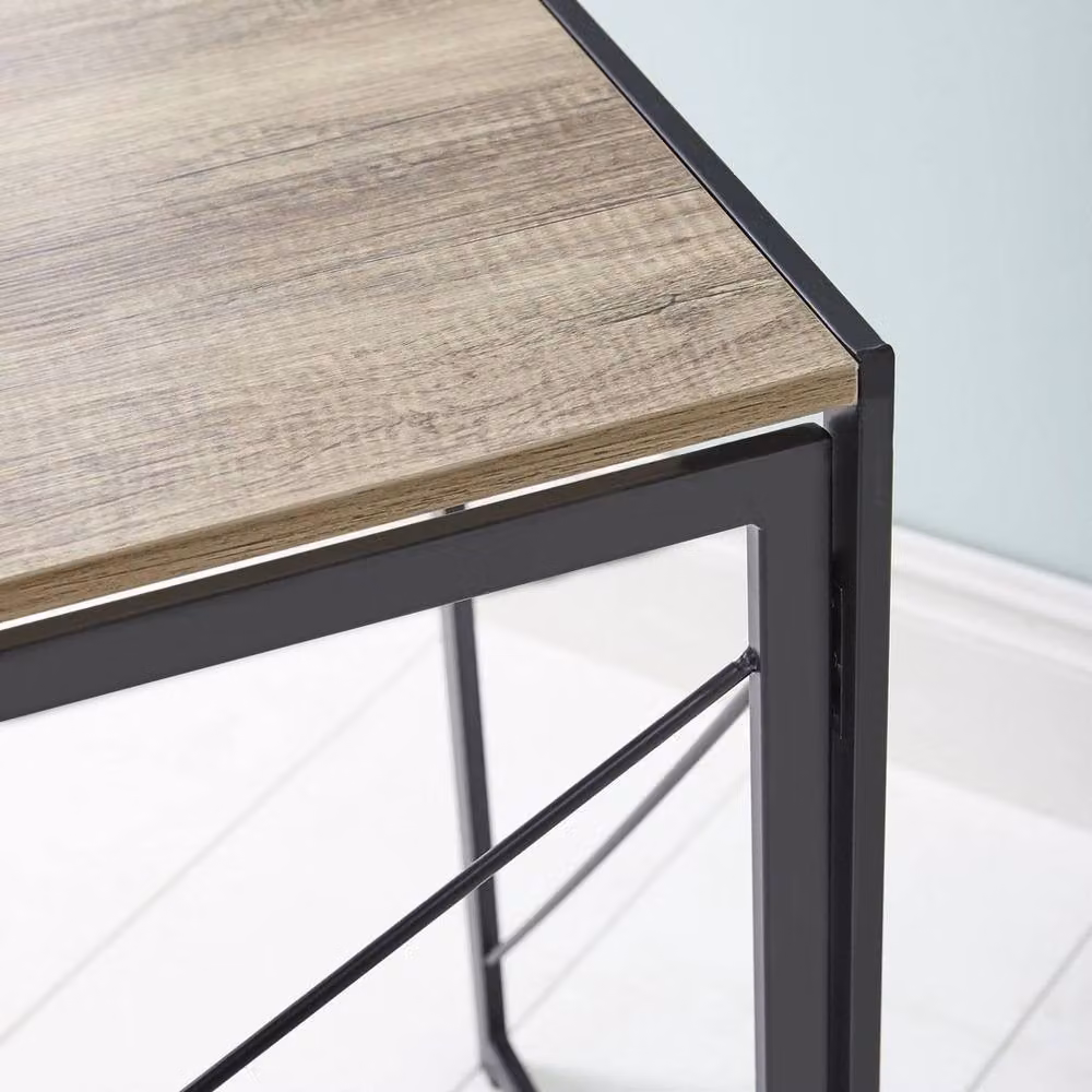 PAWNORA Brown Folding Rectangular Computer Desk – 3