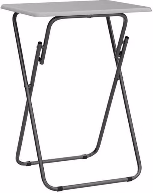 FLAVORA Grey Folding Wooden Garden Snack Table