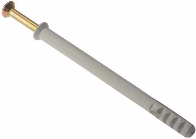 Forgefix Grey Nylon Frame Fixing and Plug Set, M10 x 160mm, Pack of 10