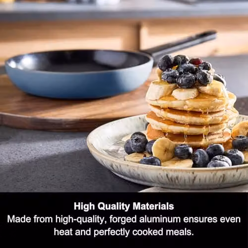 Morphy Richards Blue Aluminium Frying Pan with Ceramic Coating, 20cm – 2
