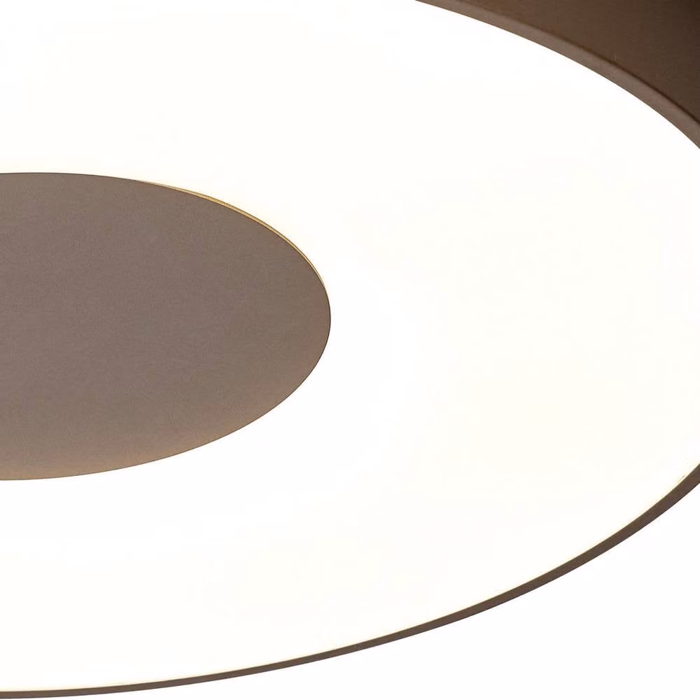 Netlighting Coin Round LED Ceiling Light, Sand Brown, 100W, 6000lm, 2700K-5000K with Remote Control – 3
