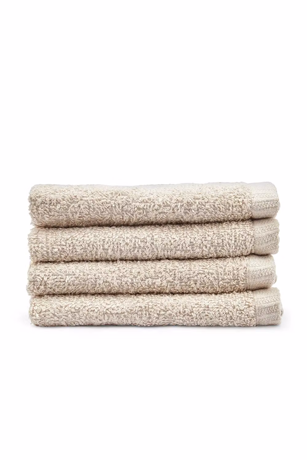 Catherine Lansfield Quick Dry Cotton Terry Face Cloths, 4 Pack, Beige – 3