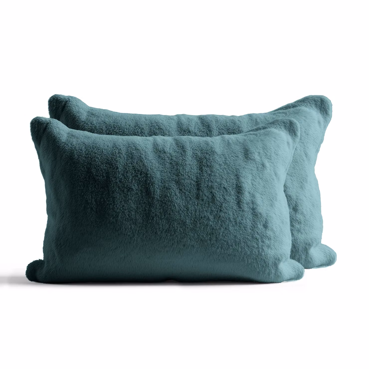 Home Sweet Home UK Teddy Fleece Pillowcase Set of 2, Petrol, W: 48 cm x L: 74 cm – 2