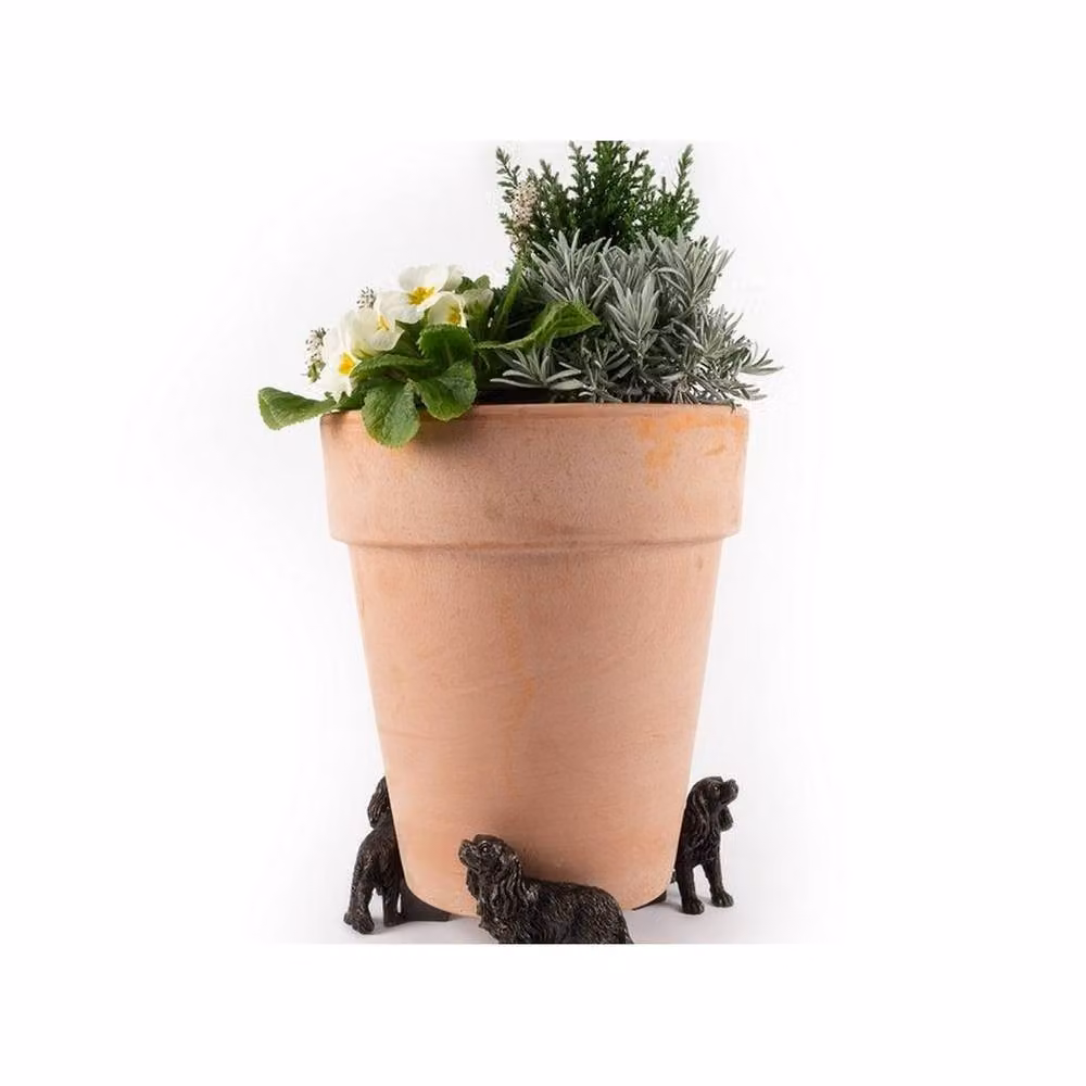 Jardinopia Cavalier King Charles Spaniel Plant Pot Feet, Set of 3, Bronze – 3