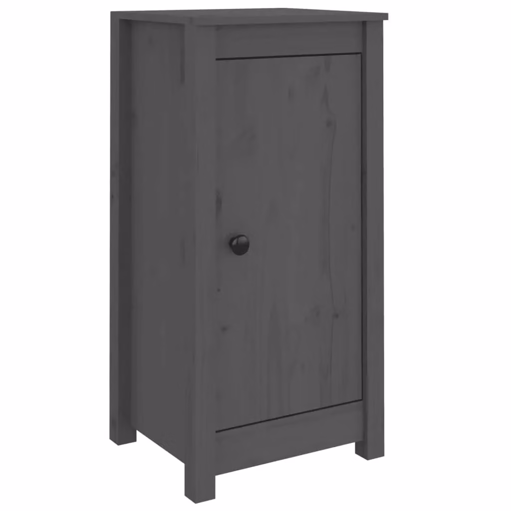 Berkfield Home Set of 2 Rustic Grey Solid Wood Pine Sideboards, W/D/H: 40 x 35 x 80 cm – 2
