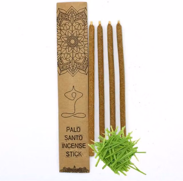KDMD Palo Santo Large Incense Sticks in Brown with Lemongrass and Bright Citrus Scent