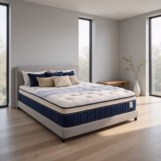KDMD Artesa Cloud Soft Pillow-Top Hybrid Double Mattress in White, W/D/H: 140 x 200 x 35 cm – 1