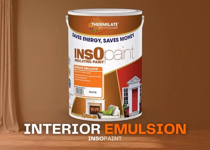 THERMILATE TECHNOLOGIES Low Emission Water Based Interior Emulsion Dispersion Paint in White, 5 l – 2