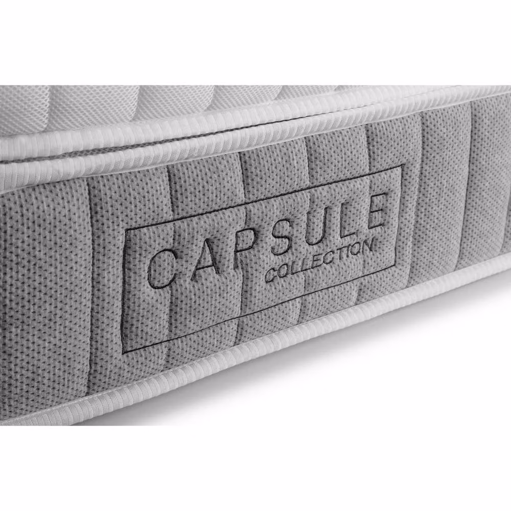 Cheshire Oakham Capsule 3000 Pocket Sprung Pillow Top Mattress in White, W/D/H: 180 x 200 cm – 3