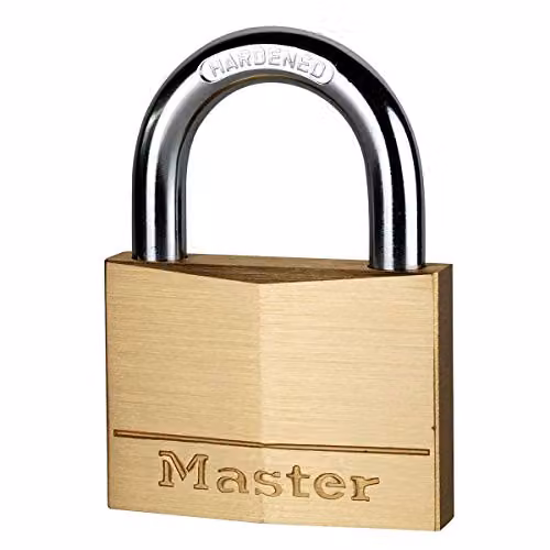 Master Lock 70mm Brass Padlock in Gold