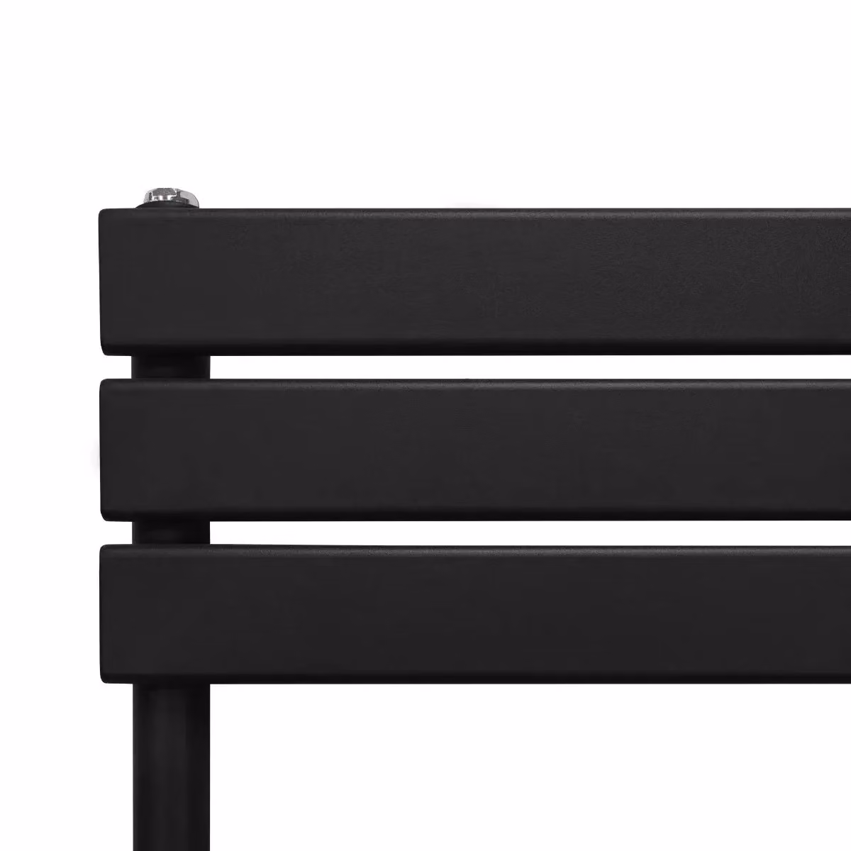 Monstershop Flat Panel Steel Towel Radiator, Black, W: 50 cm, H: 120 cm – 2