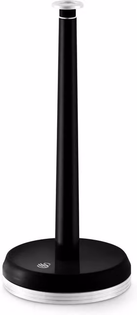 Swan Retro Revive Freestanding Metal Towel Pole in Grey and Black with Weighted Base