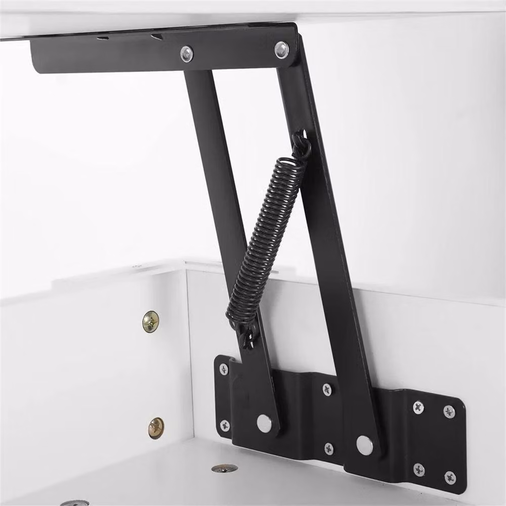 Nordara White Wooden Coffee Table with Lift Mechanism and Storage Shelf, W: 120 cm, D: 70 cm, H: 70 cm – 2