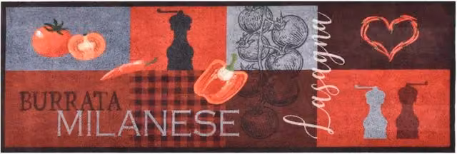 Berkfield Home Washable Tomatoes Kitchen Carpet, Multicolour, W: 60 cm, L: 300 cm – 1