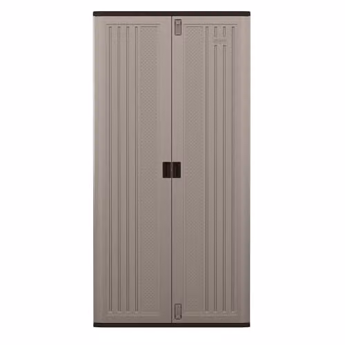 Rowlinsons Haven Mega Tall Garden Storage Cabinet in Grey, W: 102 cm, D: 51 cm, H: 204 cm – 2