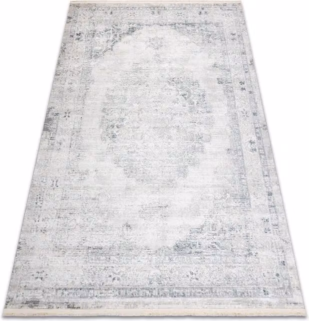RugsX Distin Modern Rectangular Rug in White, W: 80 cm, L: 150 cm