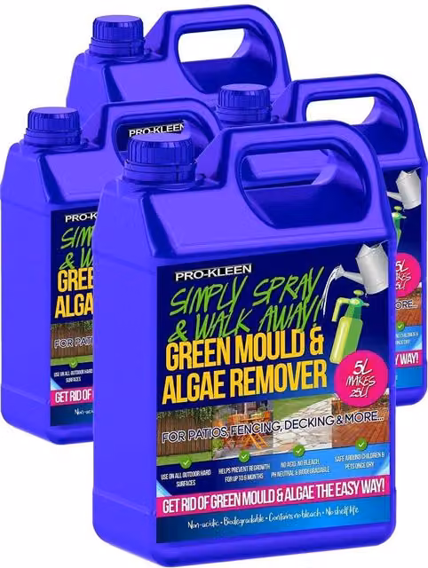 ProKleen Patio, Fencing and Decking Cleaner Concentrate, 4 x 5L (Makes 100L)