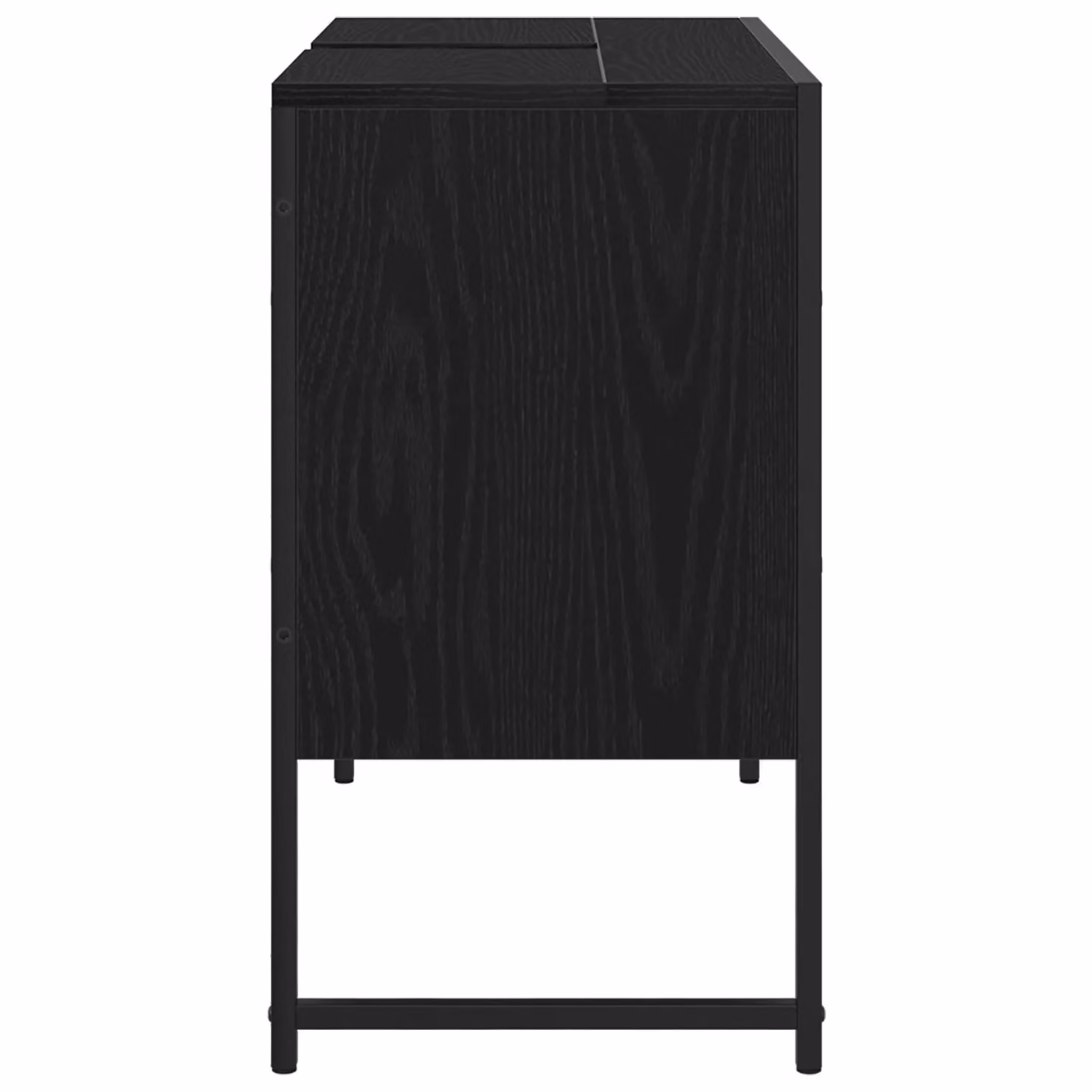 Berkfield Home Modern Black Oak Bathroom Sink Cabinet, W/D/H: 80 x 33 x 60 cm – 4