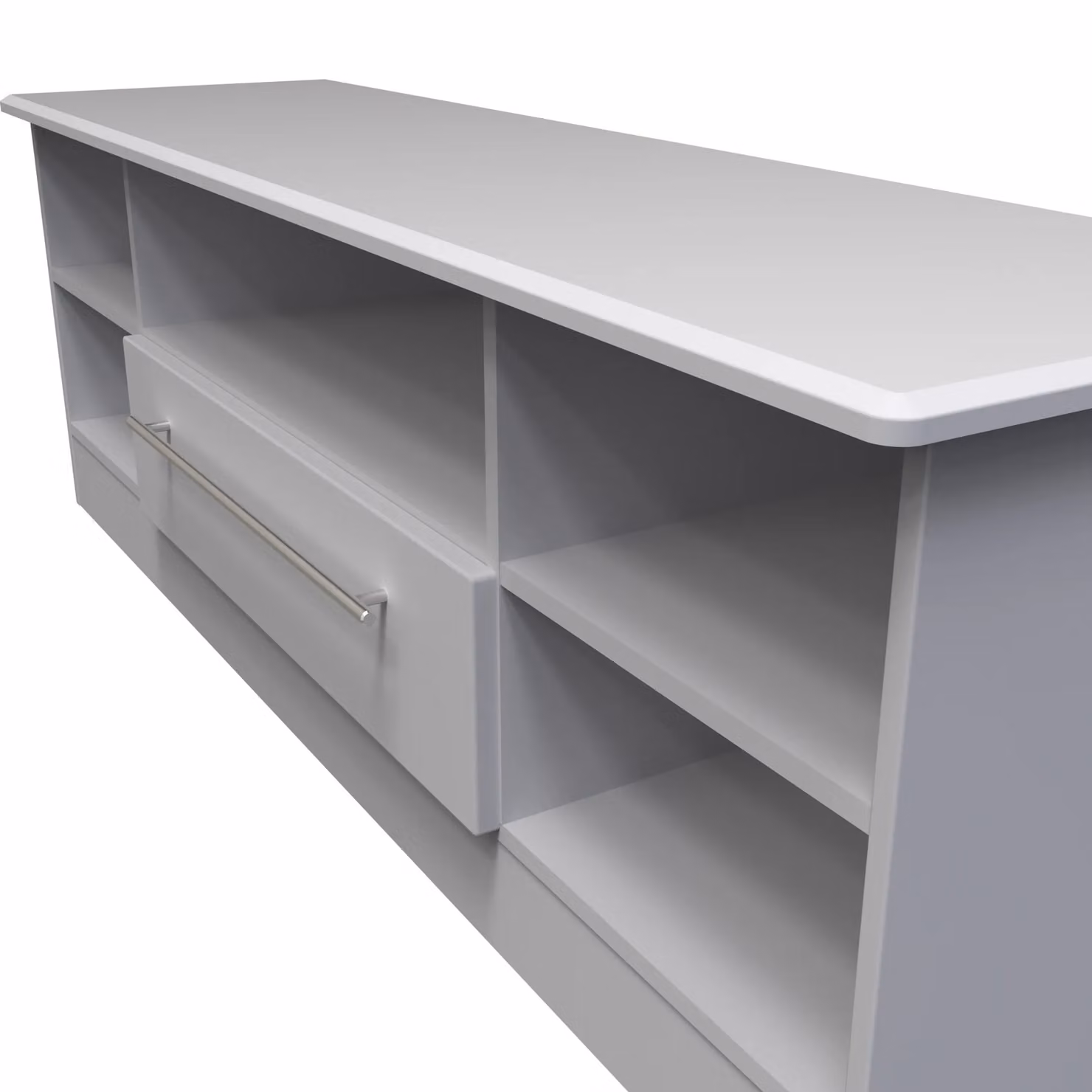 Ready Assembled 2 U Carlton Wide 1 Drawer TV and Media Unit in Grey – 3