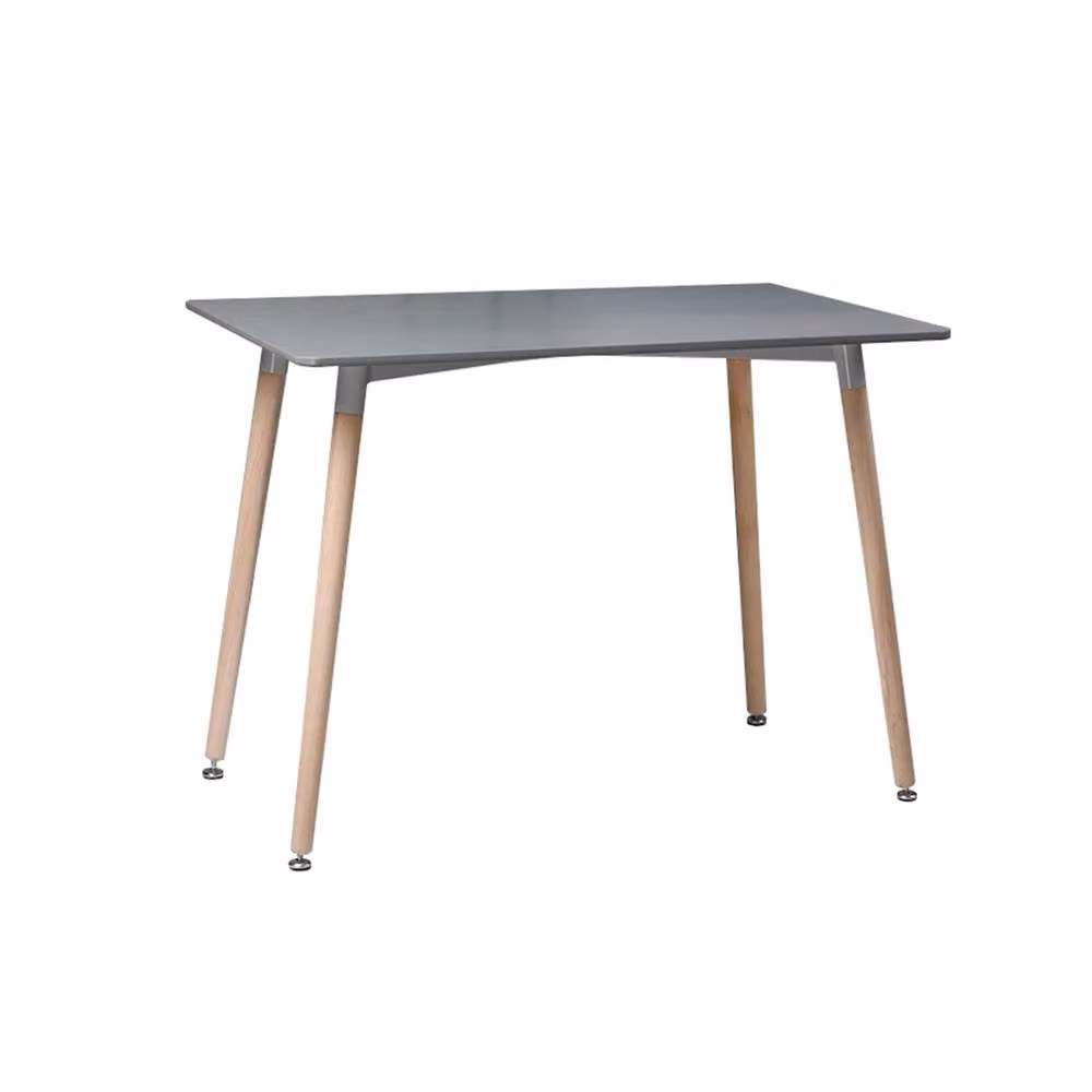 Nordara Grey Scandinavian Style Rectangular Dining Table with Wooden Legs – 2