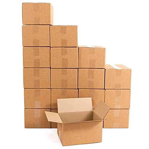 Storm Trading Group Brown Corrugated Kraft Paper Single Wall Mailing Boxes W/D/H: 15.24 x 15.24 x 15.24 cm