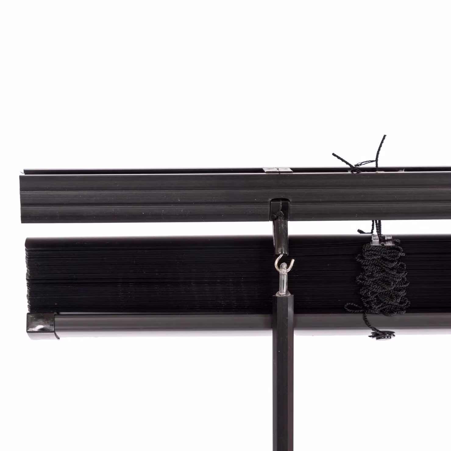 Oypla Black PVC Venetian Window Blinds with Fixings, Width: 120 cm – 3
