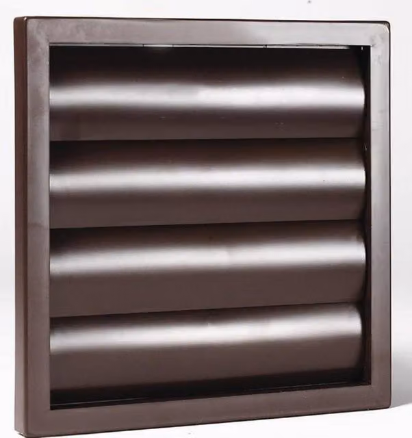 Airvent Brown Plastic Gravity Grille 100mm