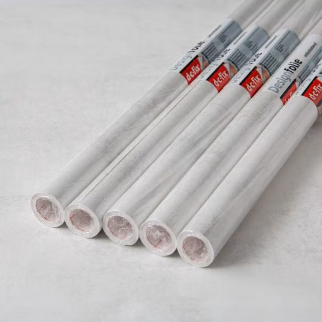 dc fix Concrete White Self Adhesive Vinyl Wrap for Worktops and Furniture, Pack of 5, W: 67.5 cm, L: 2 m