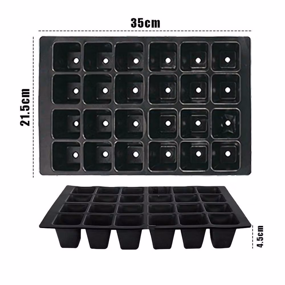 Kelvenix 3-Piece 72-Cell Root Trainer Seed Tray in Black – 2