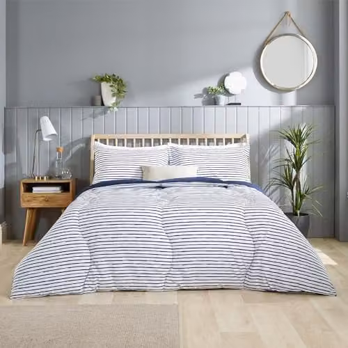 Slumberdown Single Coverless Duvet, 9 Tog, Blue, W: 135 cm x L: 200 cm – 1