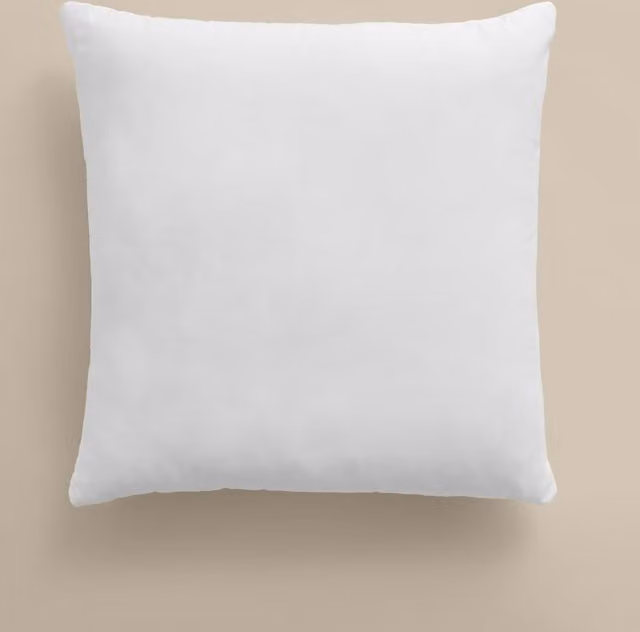 M&S White Square Scatter Cushion Pad with Polyester and Cotton Fill