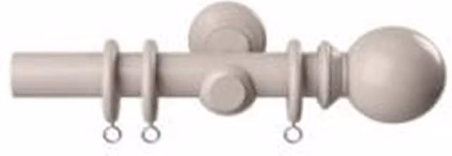 NewEdgeBlinds Grey Curtain Pole Set, Width: 85 cm