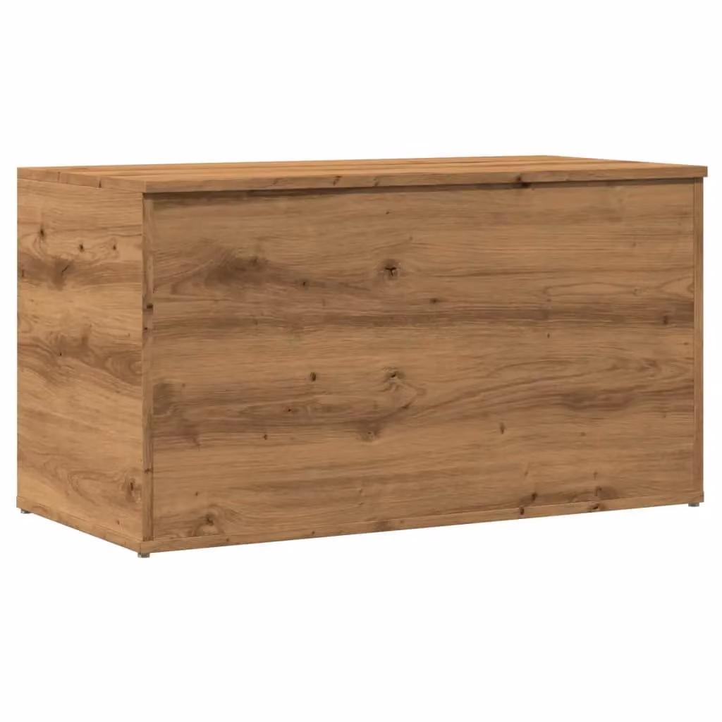 Berkfield Home Artisan Oak Storage Chest in Brown, W/D/H: 84 x 42 x 46 cm – 2