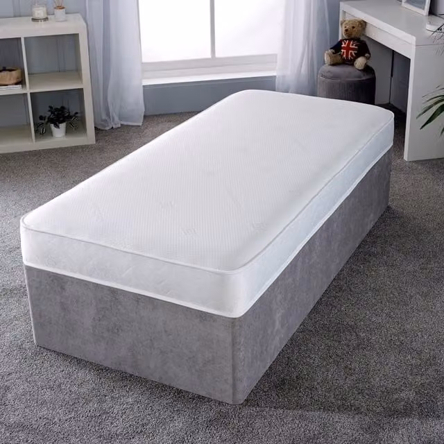 The Foam People Deep Core Cool Touch All-Foam Medium Firm Mattress, White, W/D/H: 180 x 200 x 15.24 cm