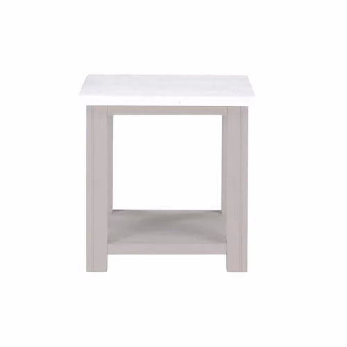 baumhaus Greystone Industrial Square Lamp Table in Grey Wood and Metal – 1